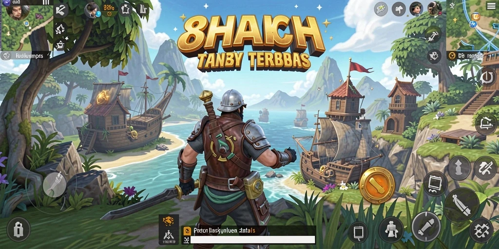 Tampilan gameplay menarik dari 8HHH di dunia terbuka.