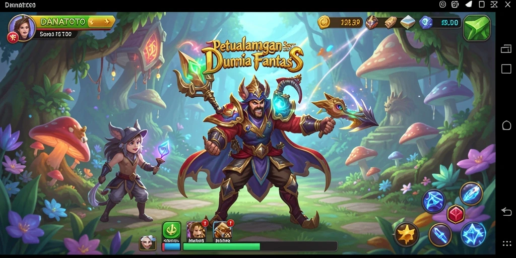 Tampilan gameplay RPG seru dan interaktif di DANATOTO.