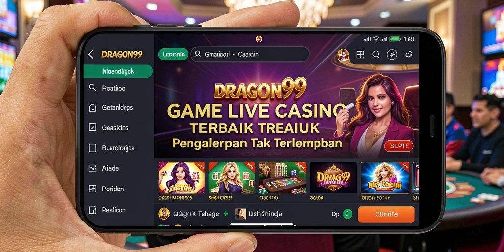 Gameplay seru Live Casino di DRAGON99 dengan dealer profesional.