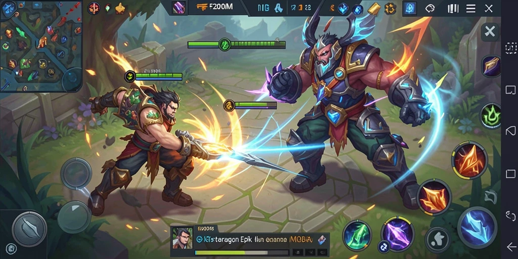 Tampilan menarik dari gameplay F200M yang penuh aksi.
