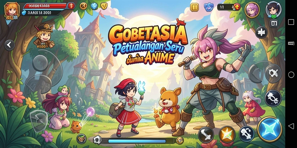 Tampilan gameplay anime yang menarik dan mengasyikkan di GOBETASIA.