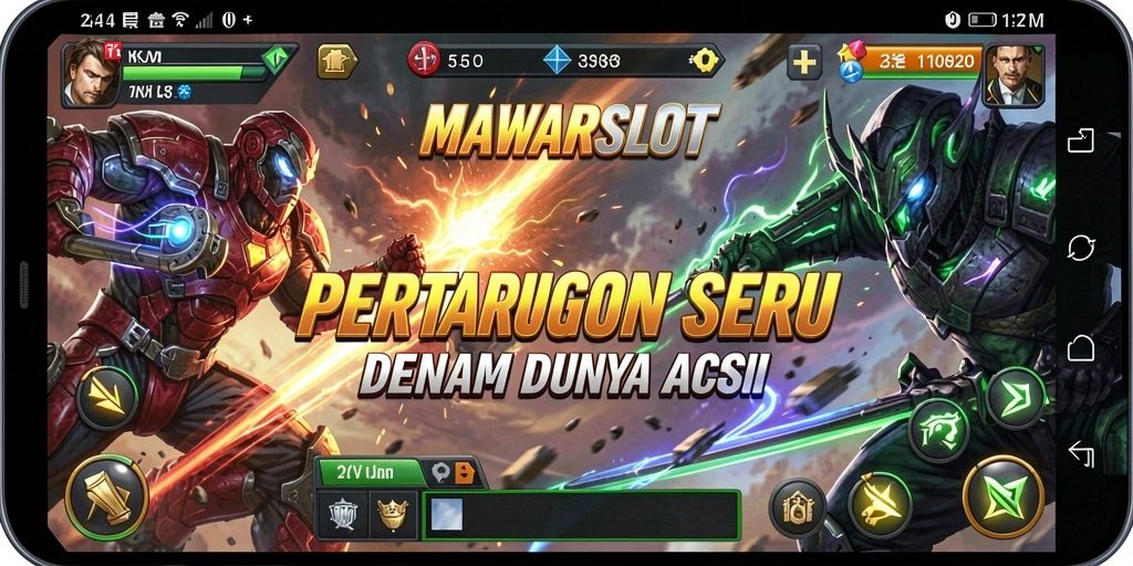 Tangkapan layar menunjukkan pertempuran epik di dalam MAWARSLOT.